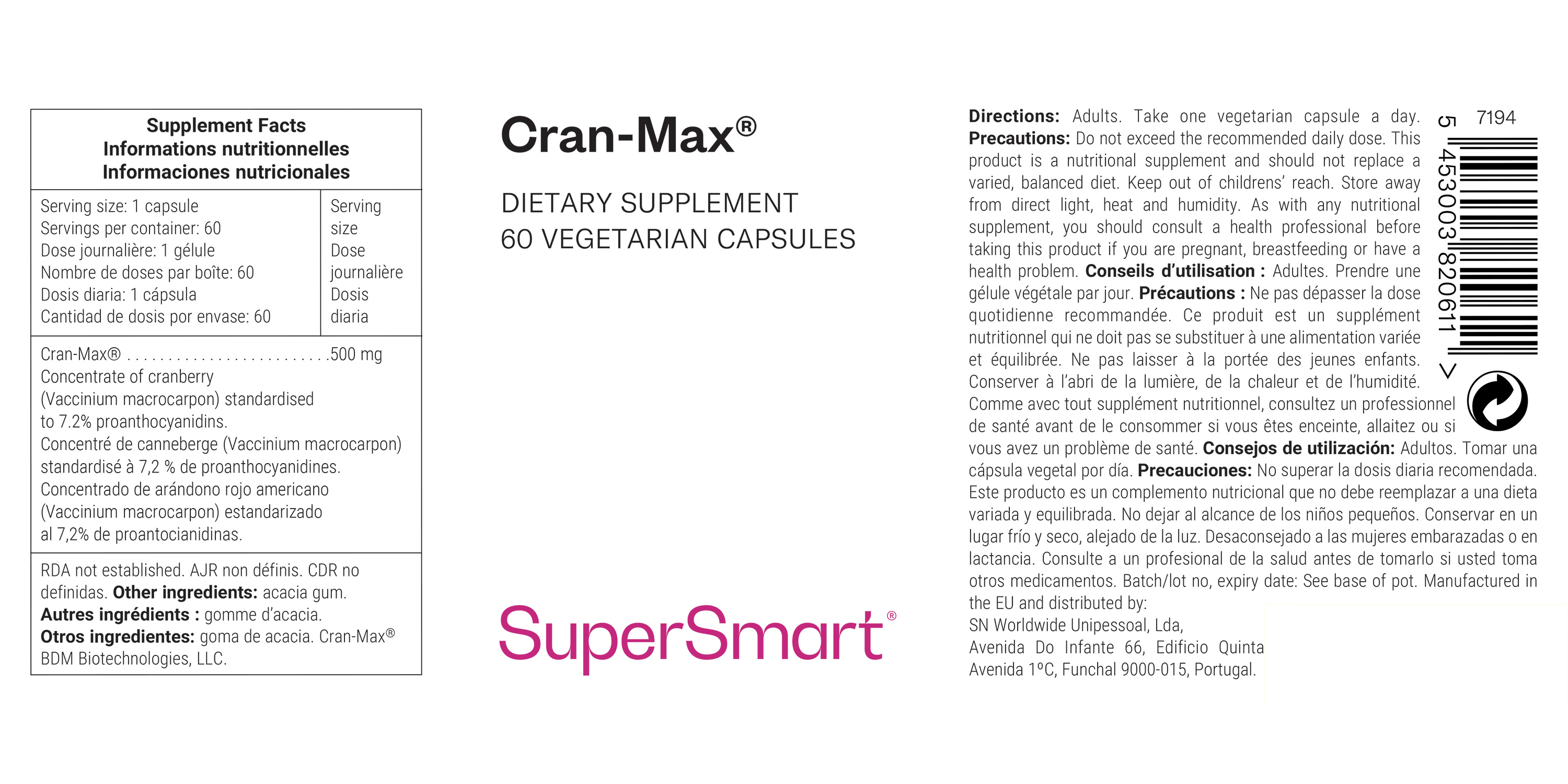 Cran-Max® Supplement