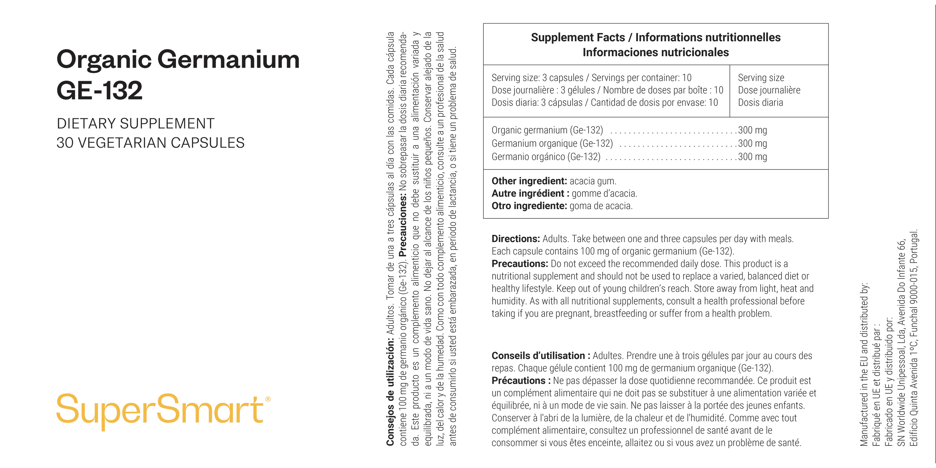 Germânio Orgânico GE-132 suplemento alimentar