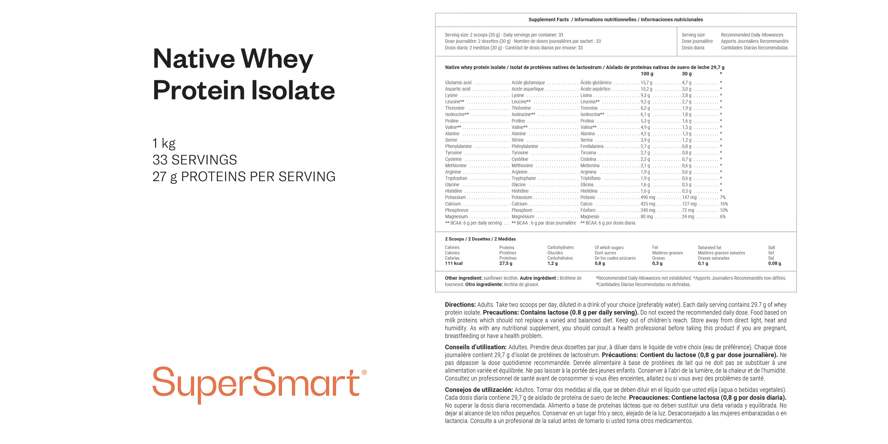 Isolat de whey native