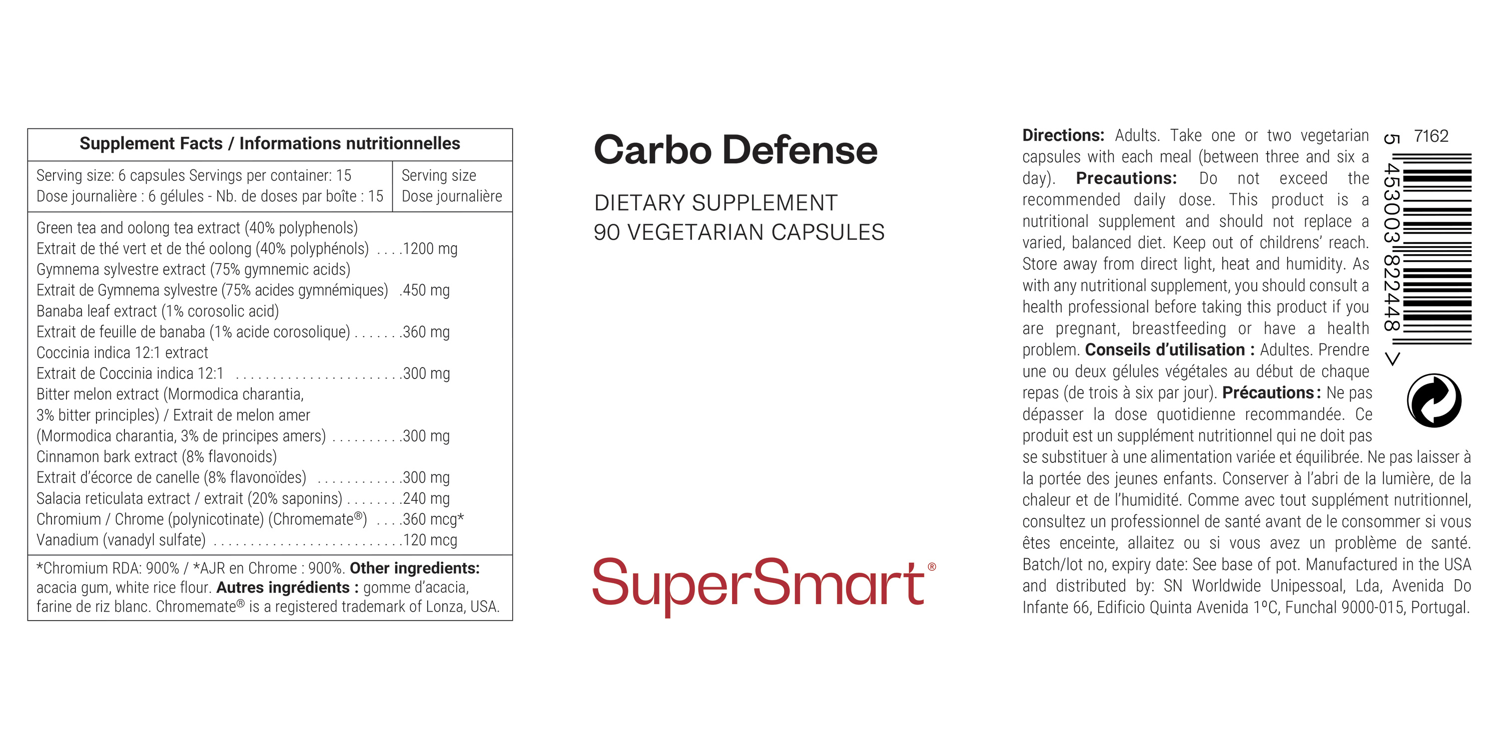 Carbo Defense suplemento alimentar