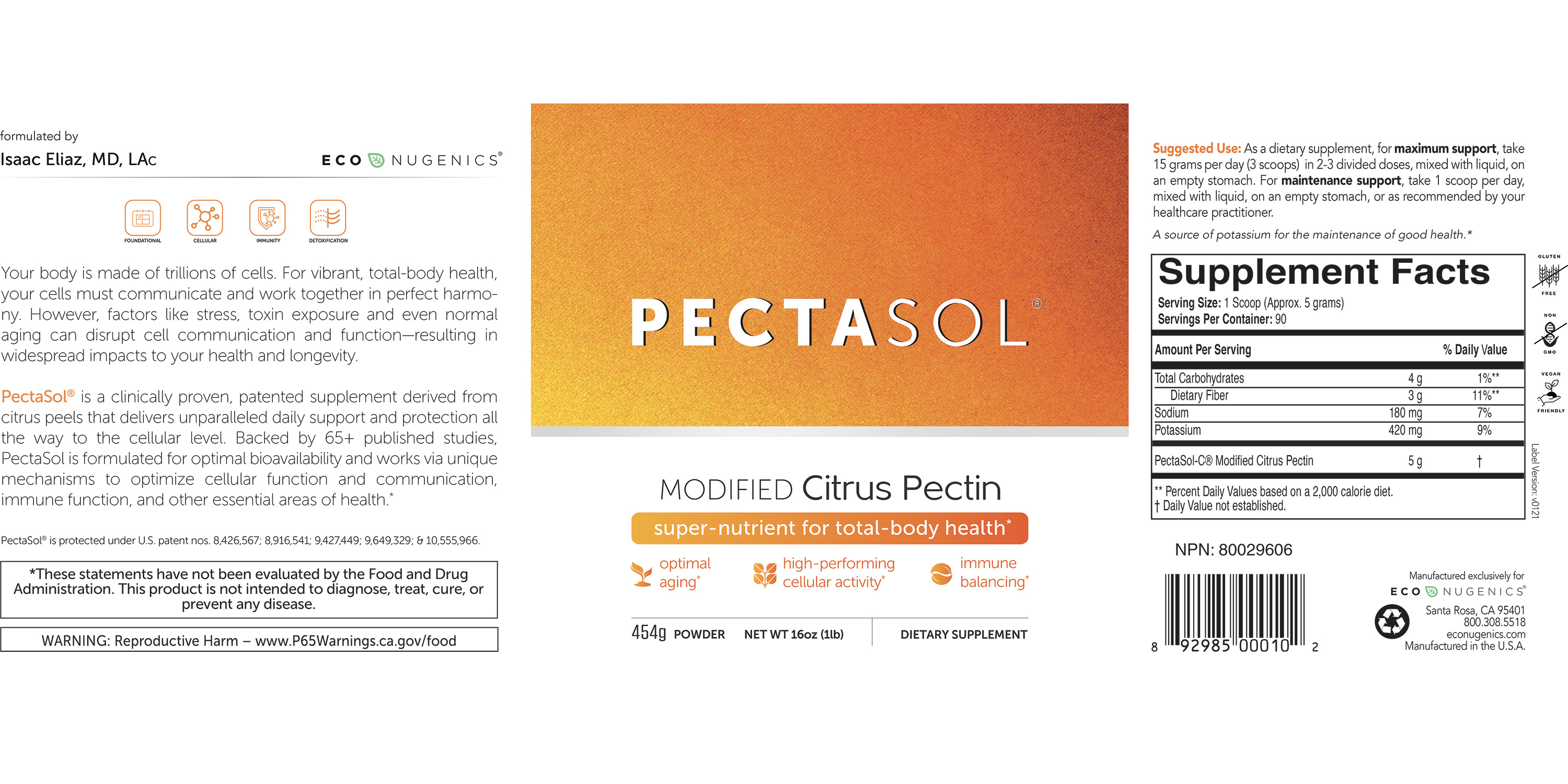 PectaSol®, modified citrus pectin, contributes for cellular health