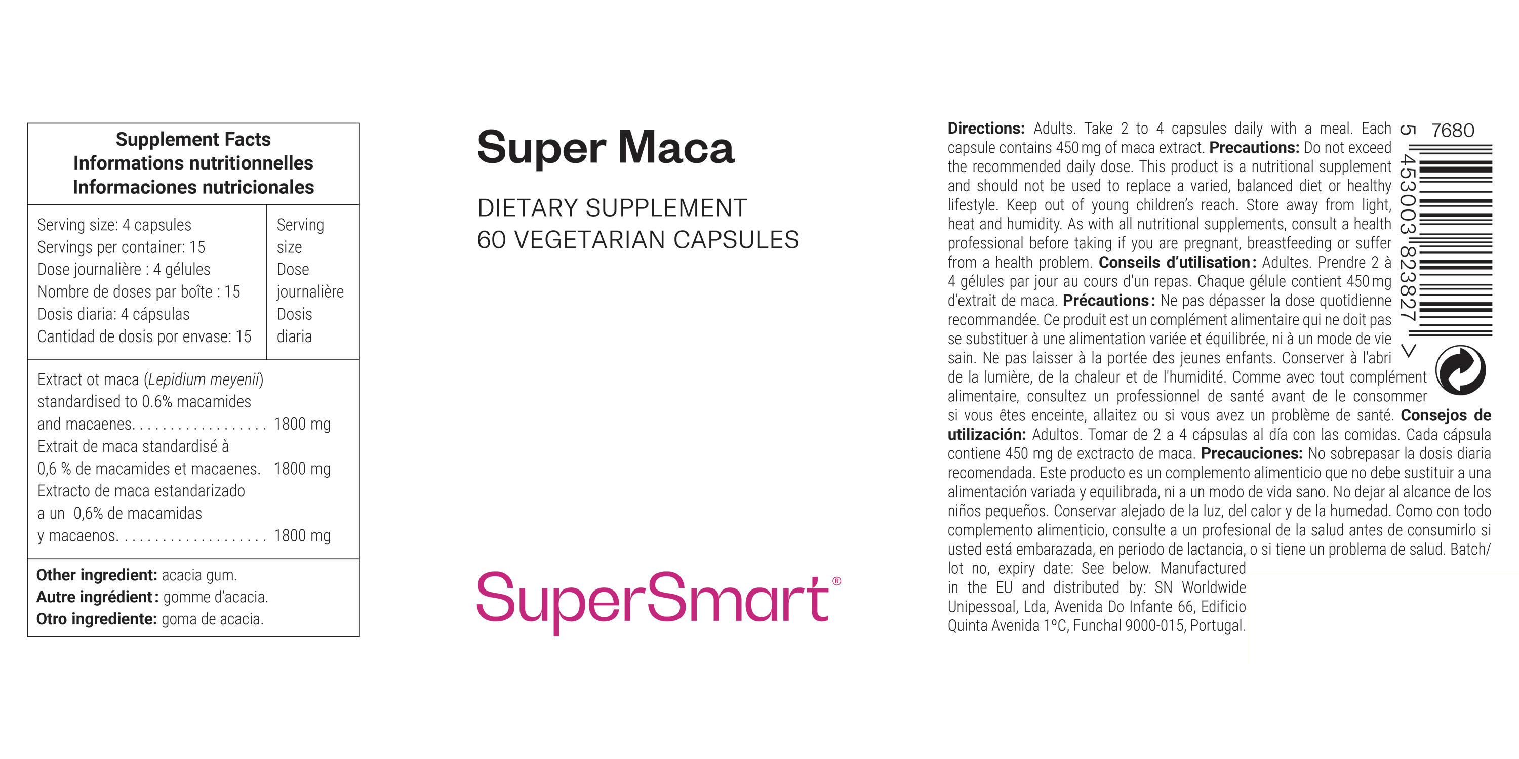 Complemento Alimenticios de Maca