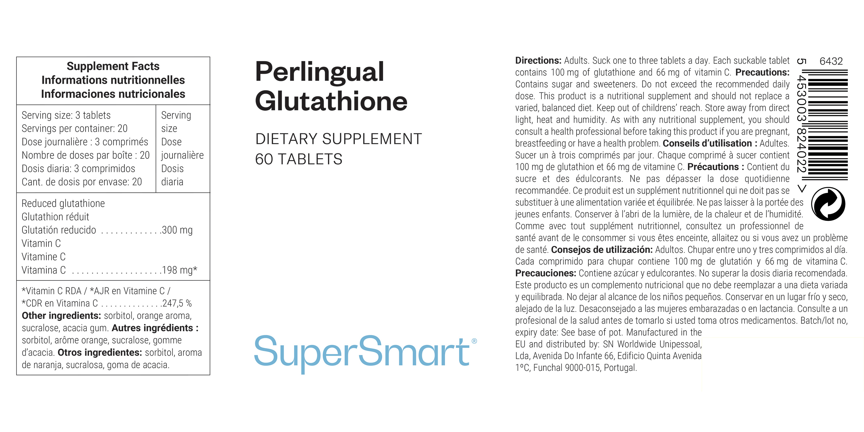 Perlingual glutathione