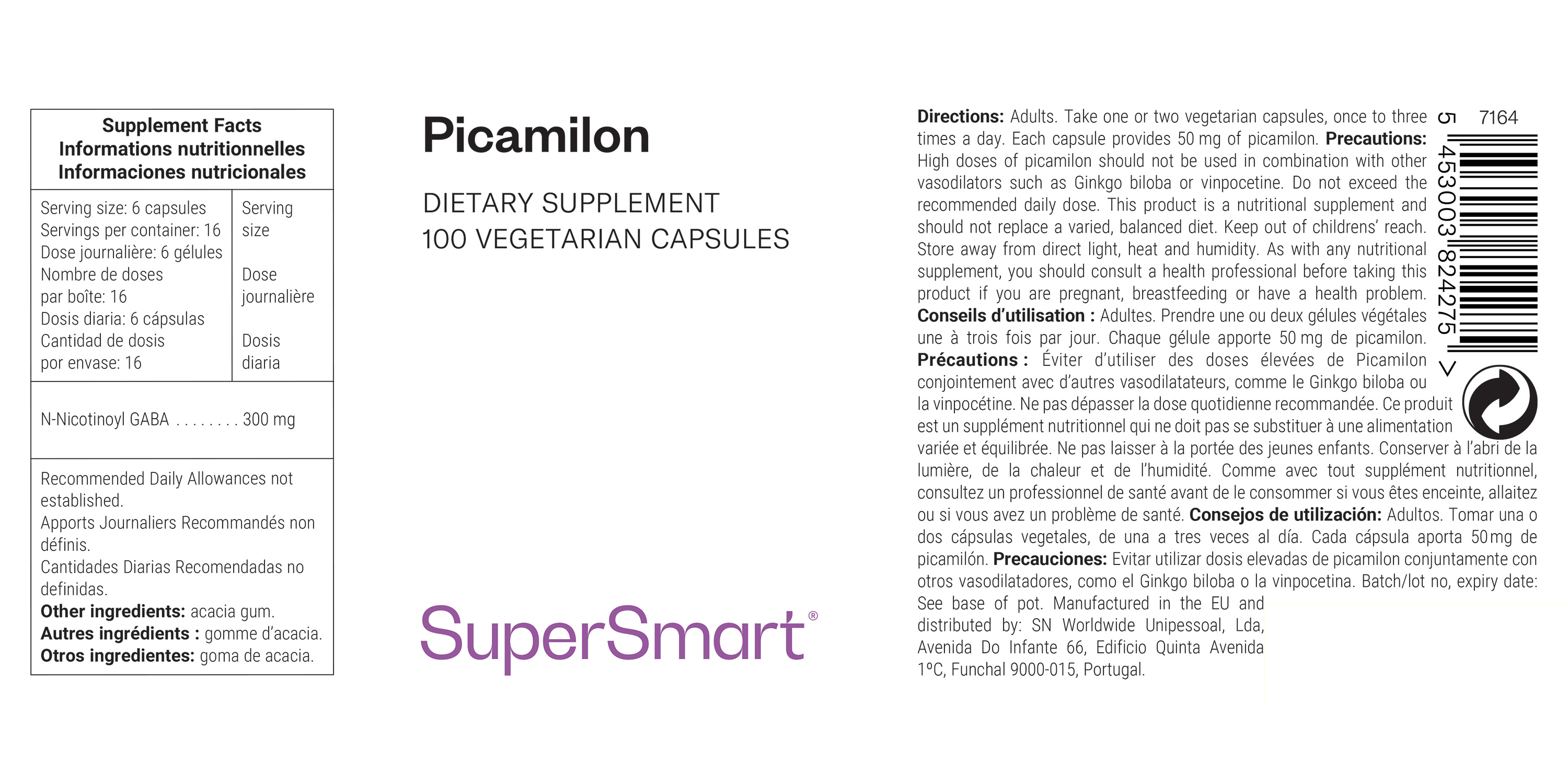 Picamilon Supplement