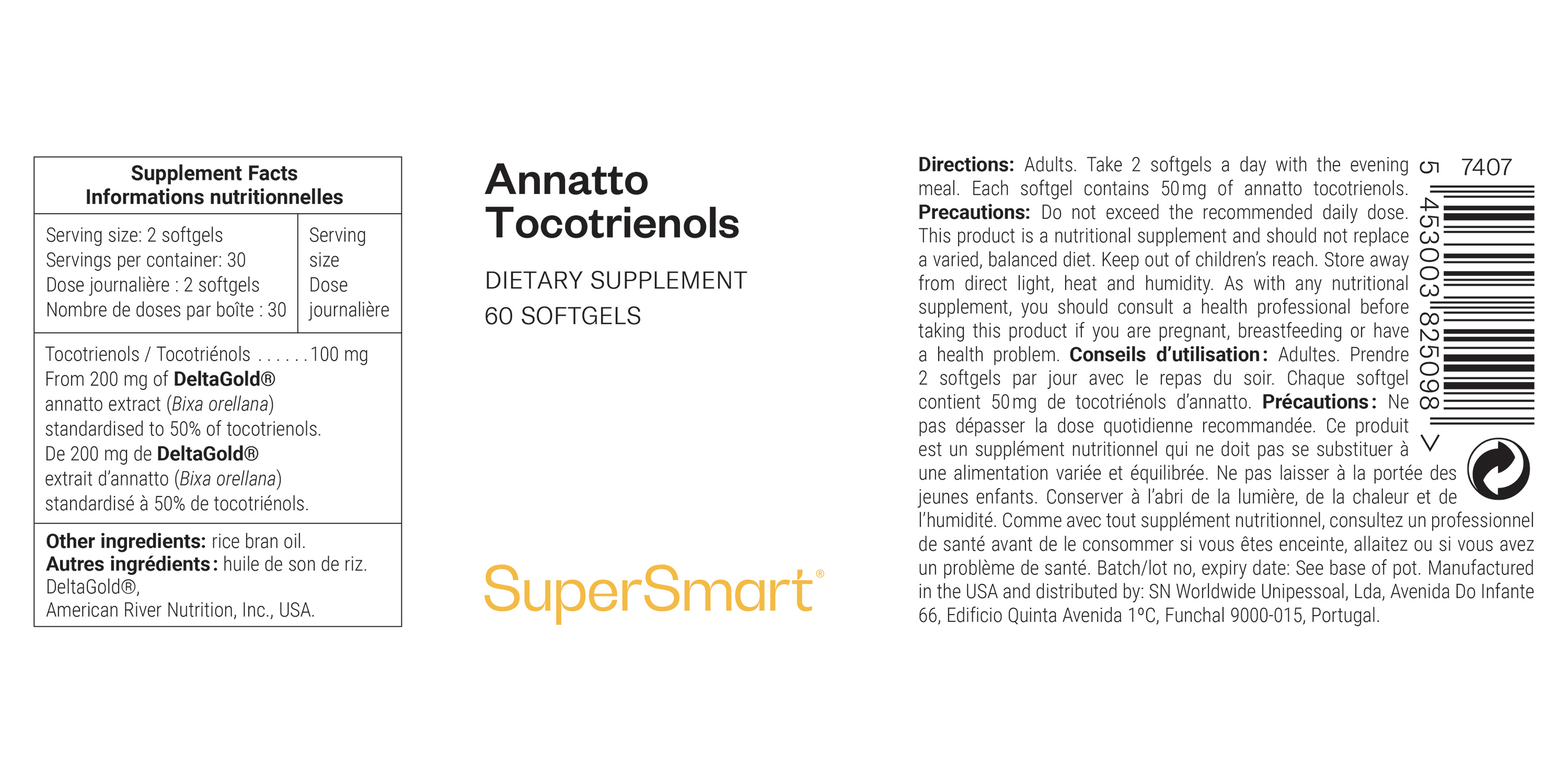 Annatto Tocotrienols Supplement