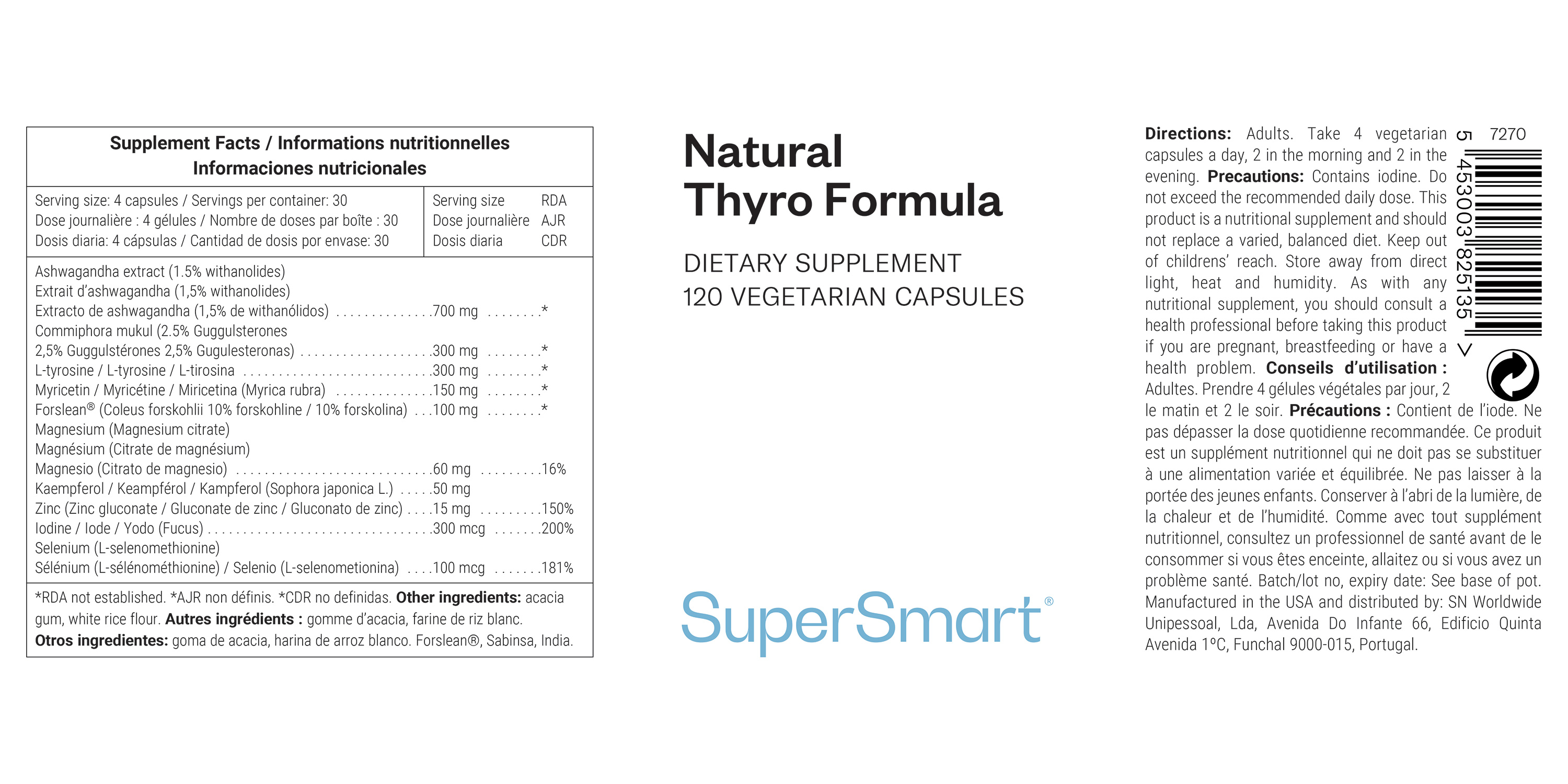 Natural Thyro Formula Supplement