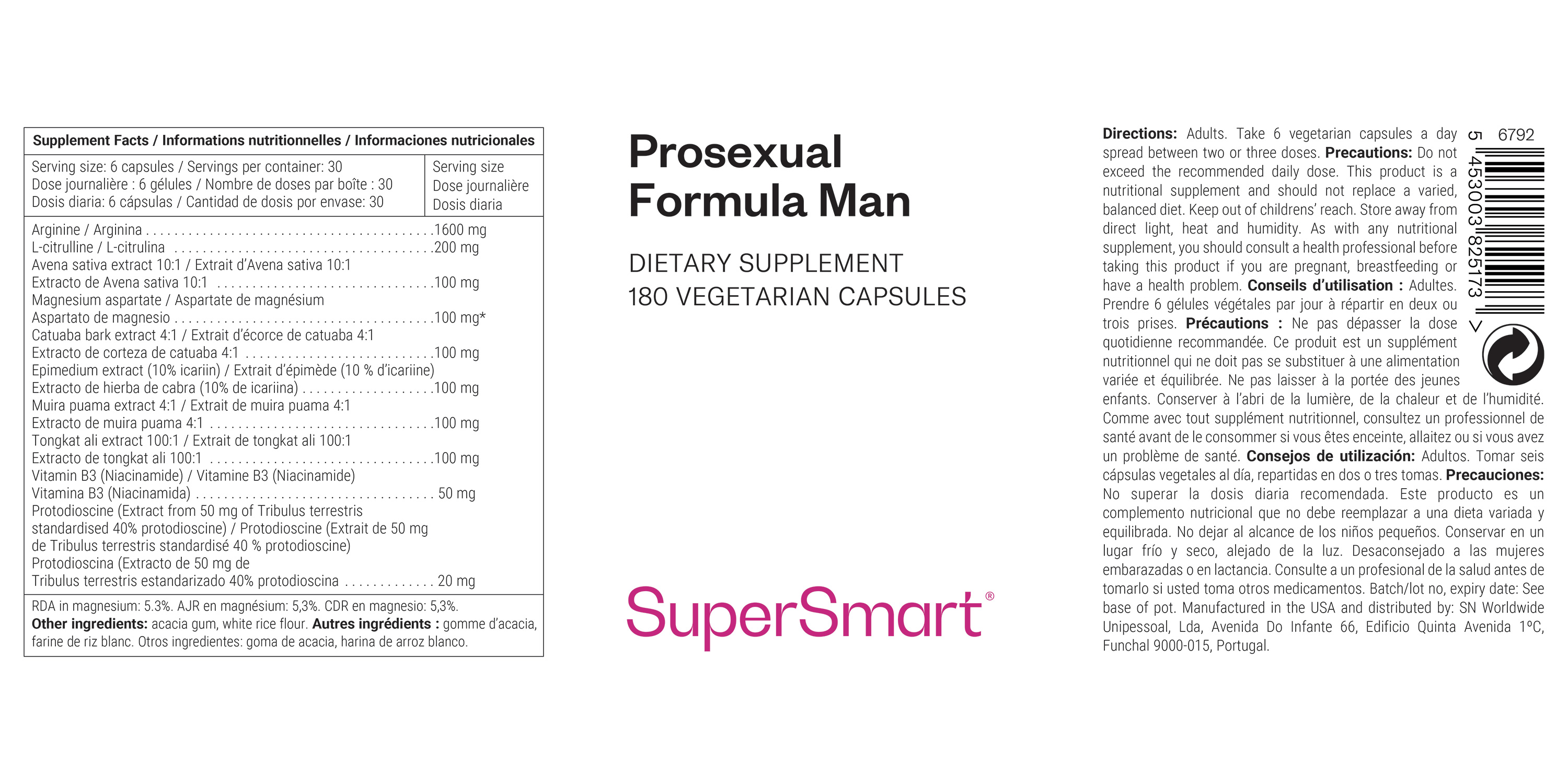 Prosexual Formula Man Supplement