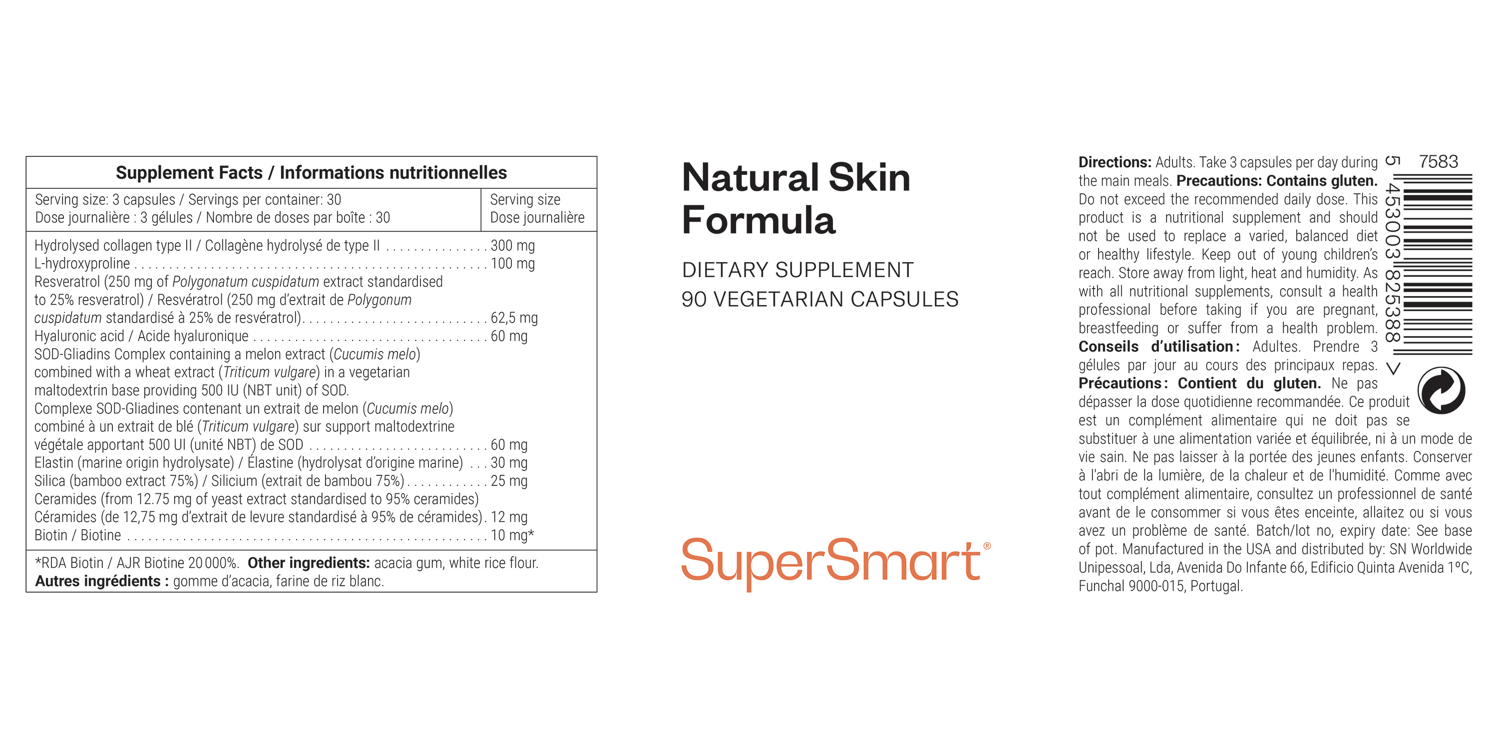 Natural Skin Formula Supplement