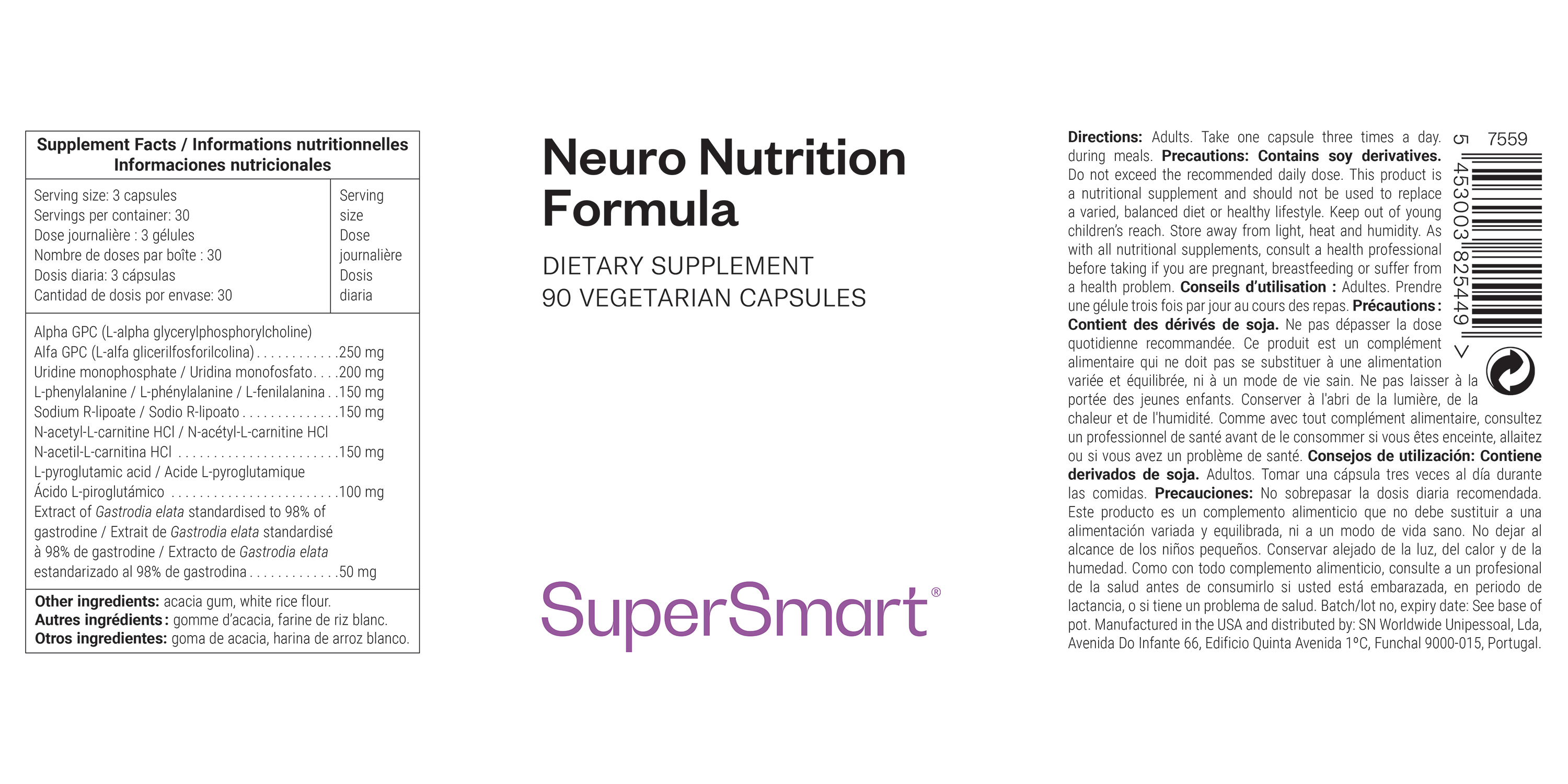 Complemento alimenticio para las funciones cognitivas