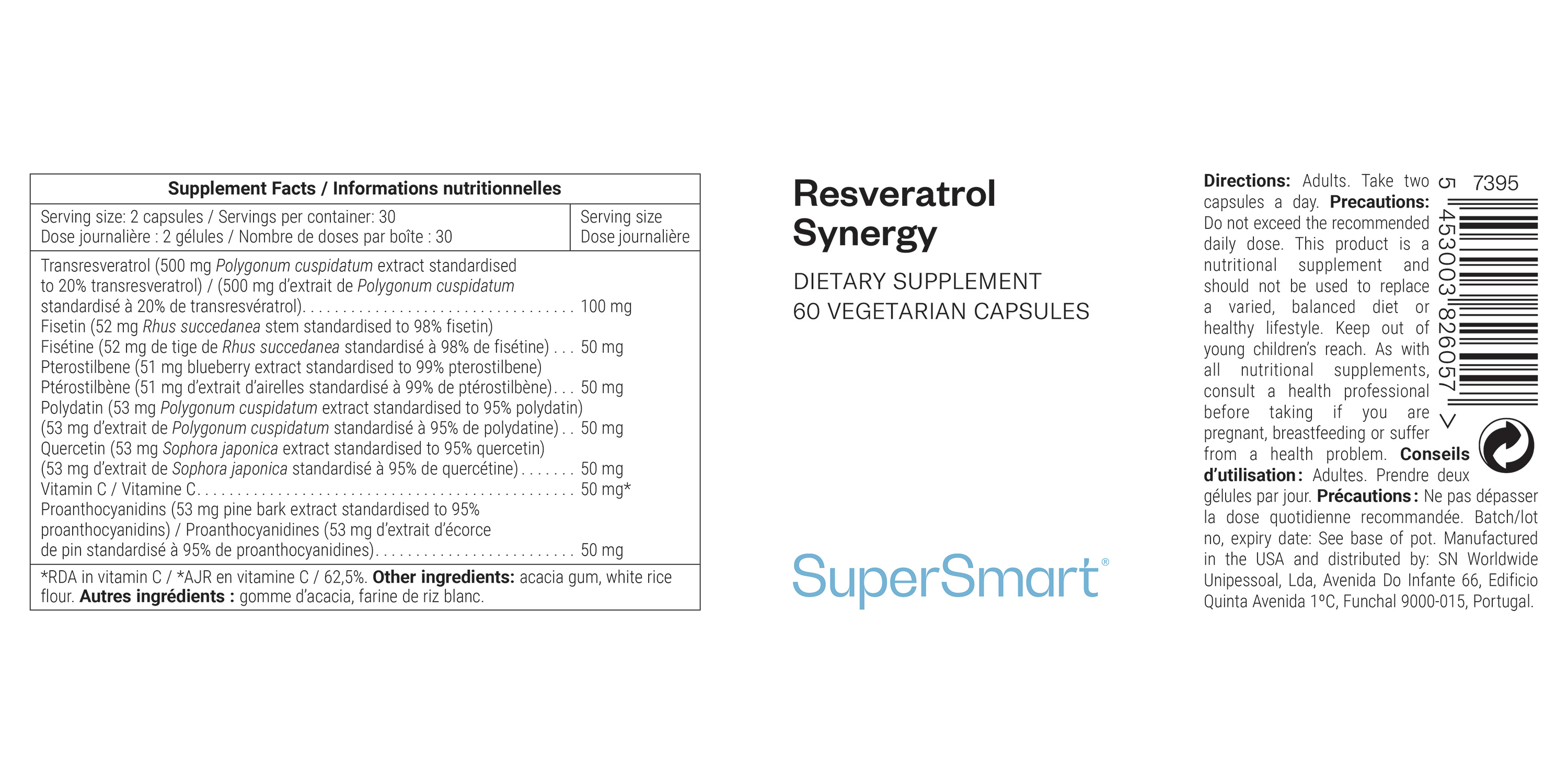 Complemento Resveratrol Synergy