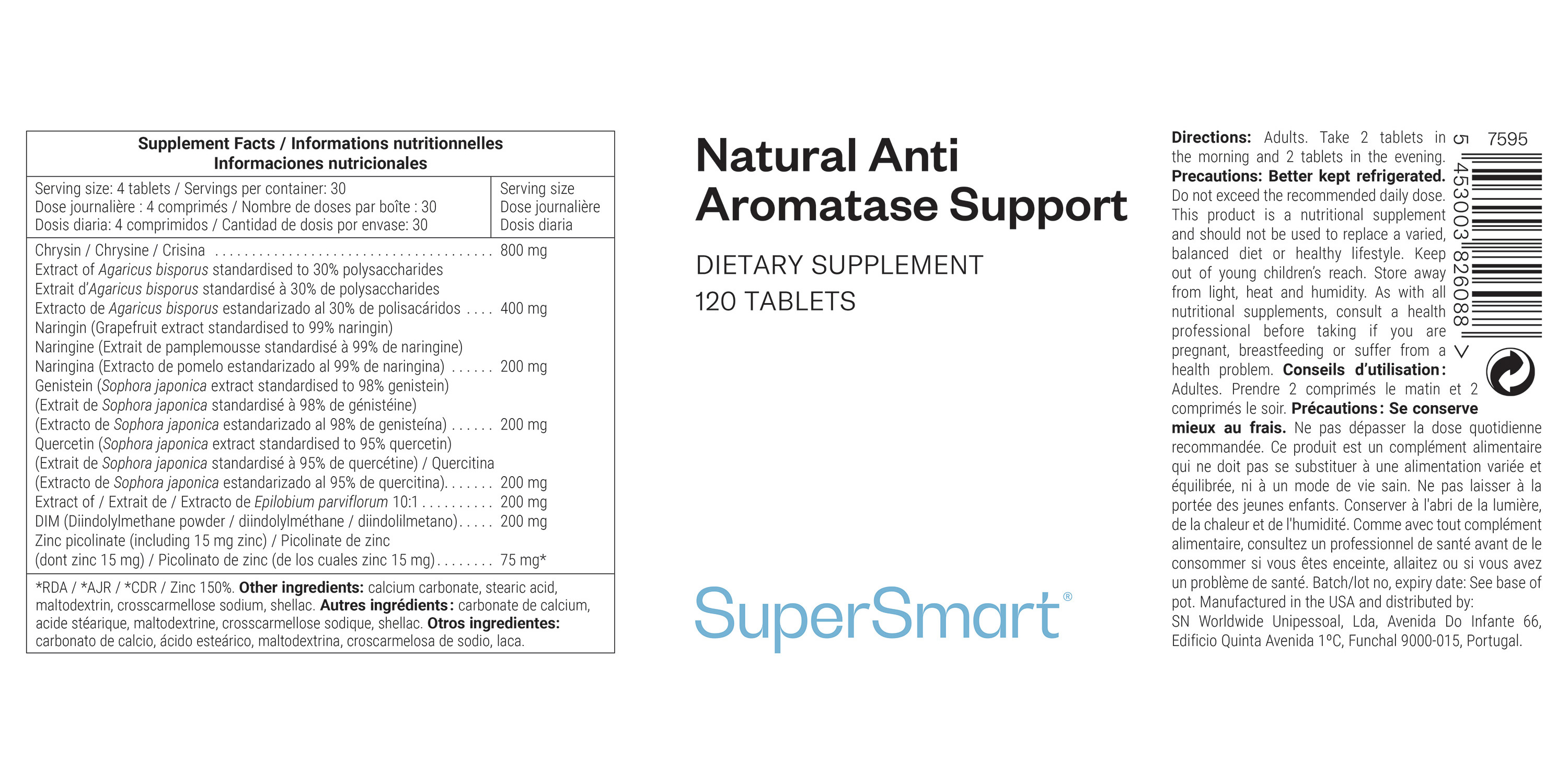 Natural Anti Aromatase Support Supplement