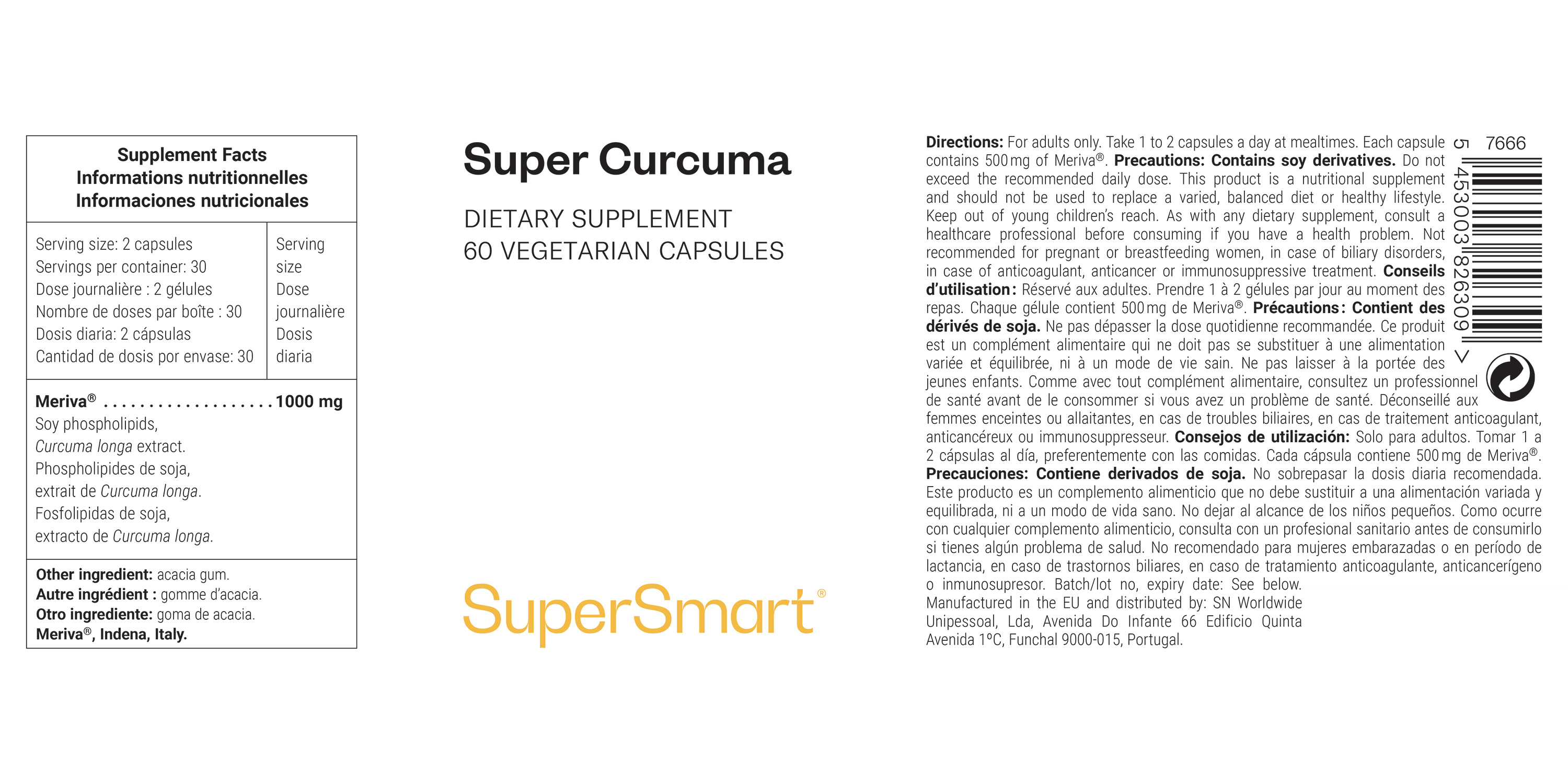 Integratore alimentare di curcuma