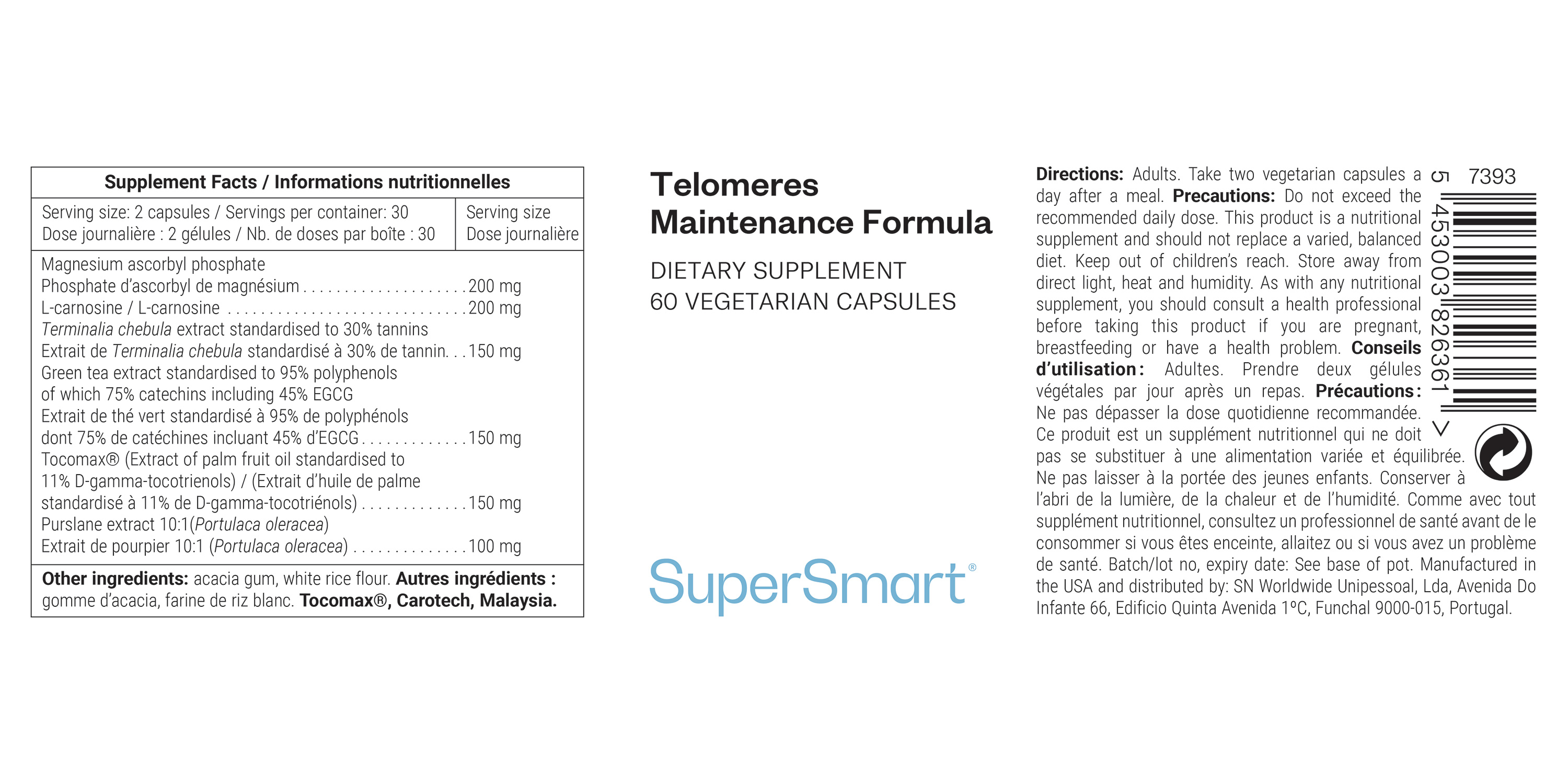 Telomeres Maintenance Formula