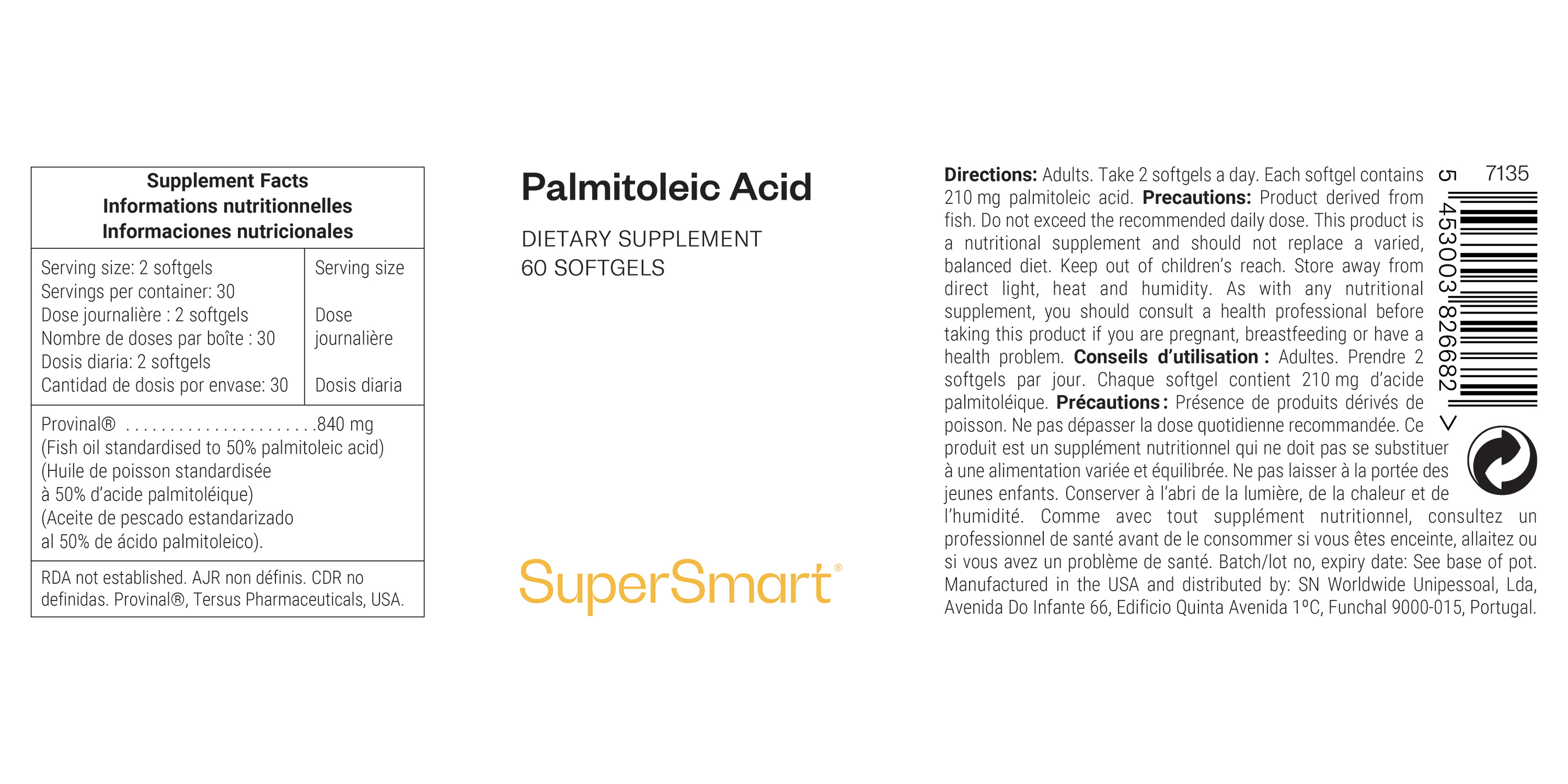 Palmitoleic Acid Supplement 