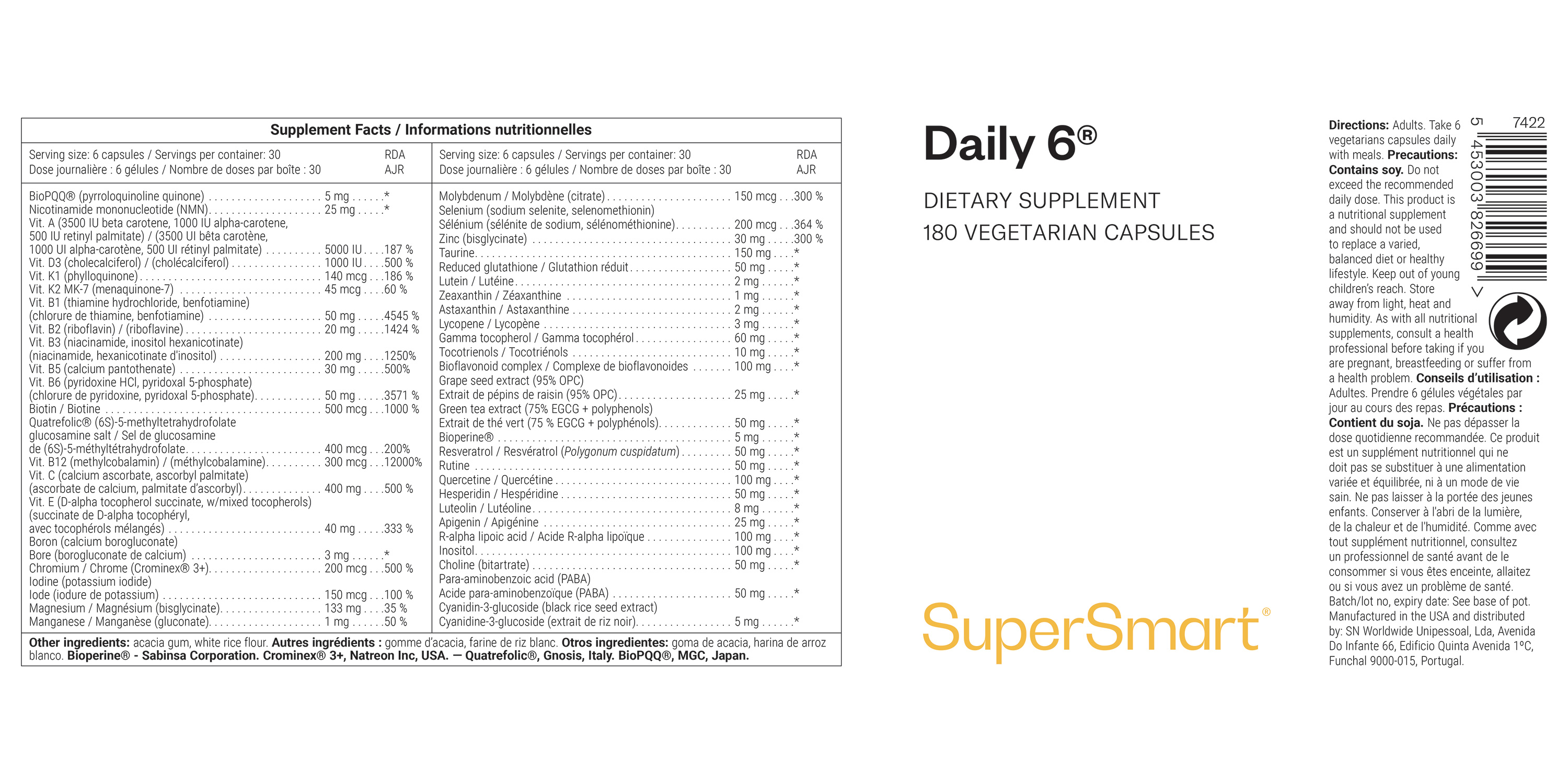 Complemento de Fórmula multivitamínica