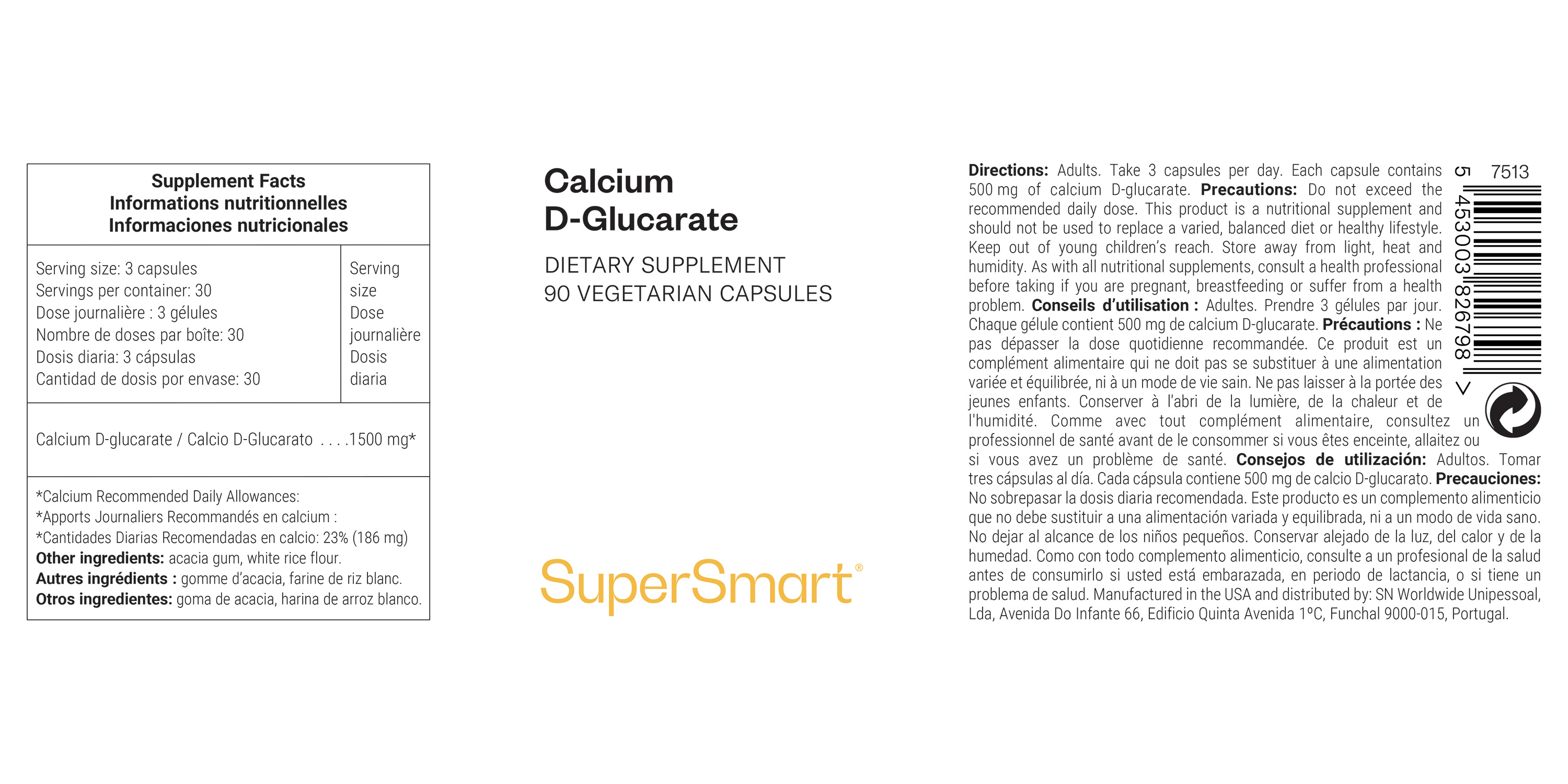 Calcium D-Glucarate Supplement