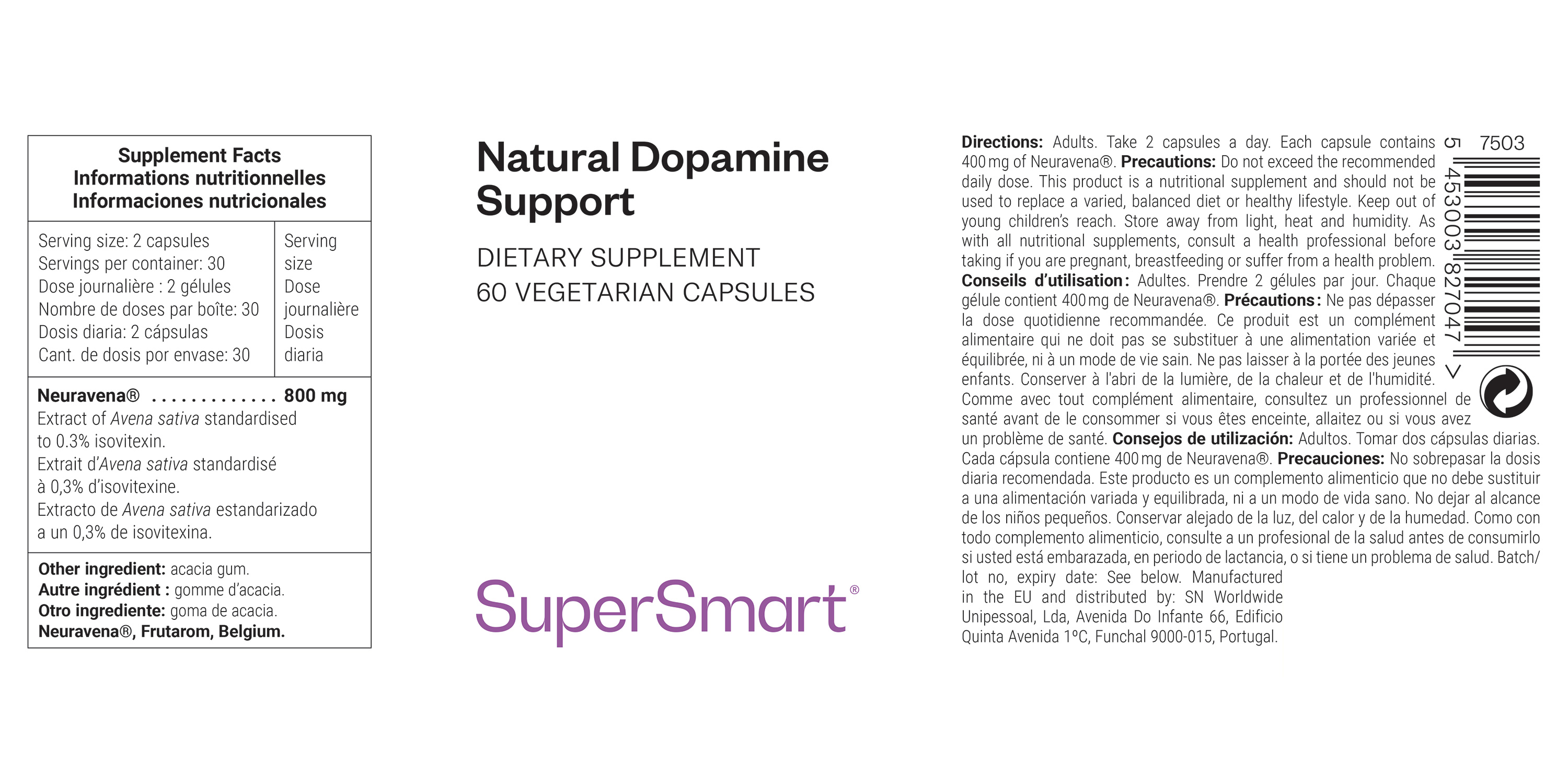 Natural Dopamine Support Supplement