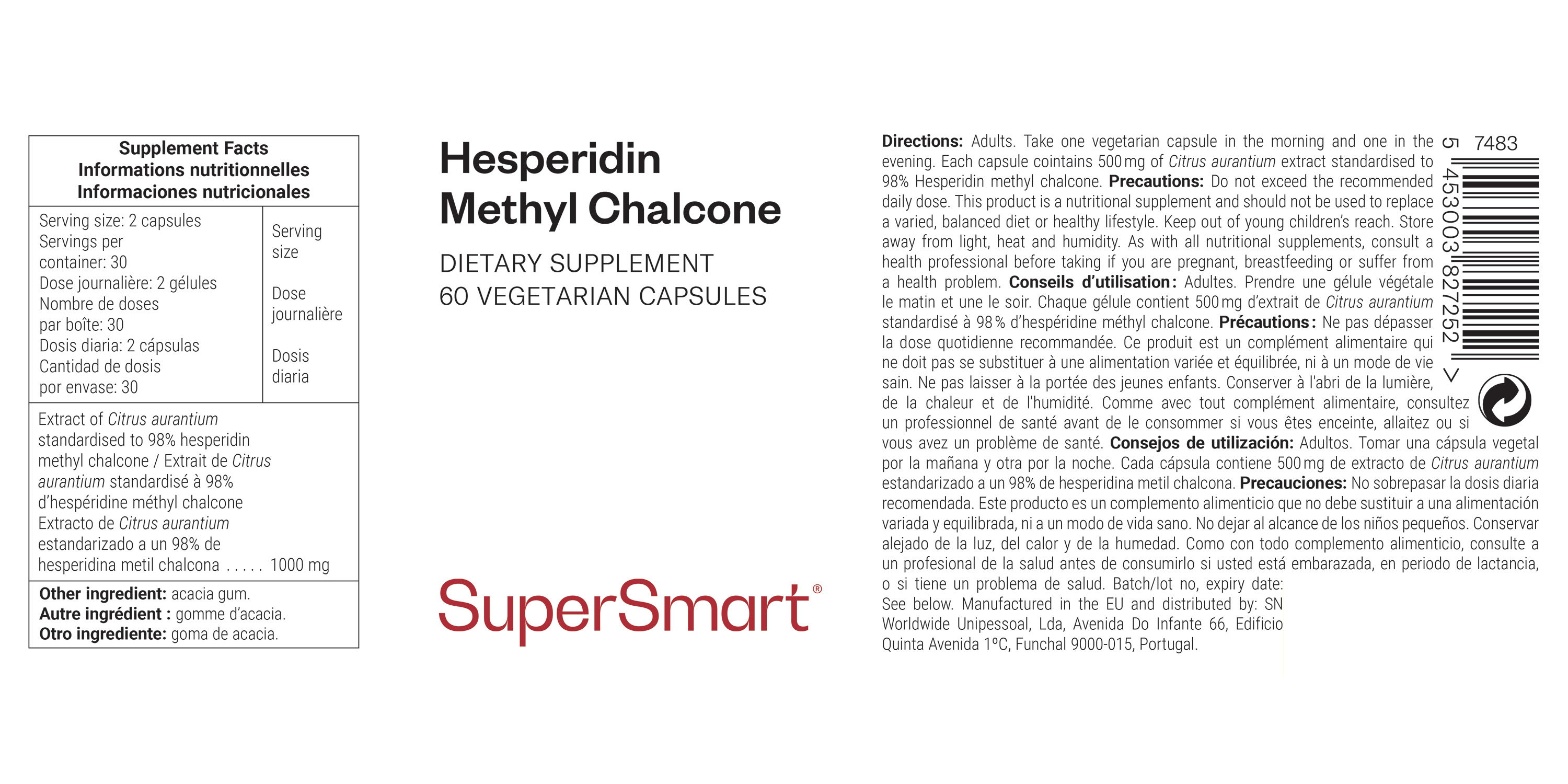 Hesperidin Methyl Chalcone Supplement