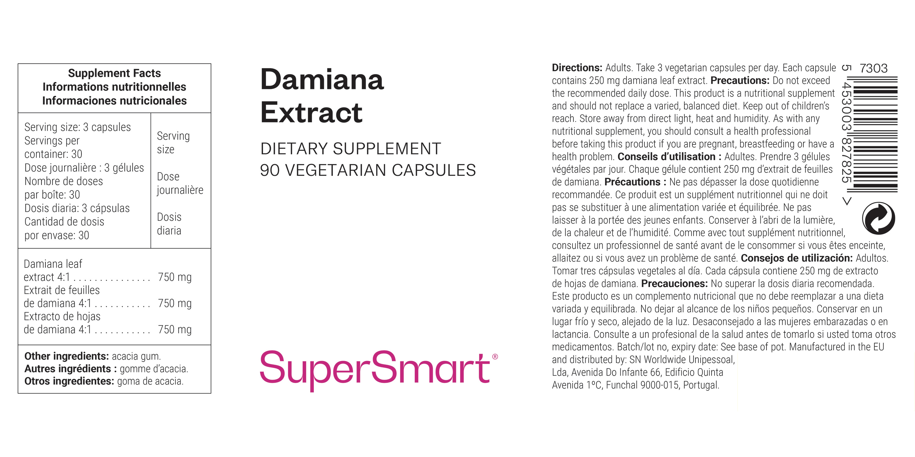 Damiana Extract Integratore