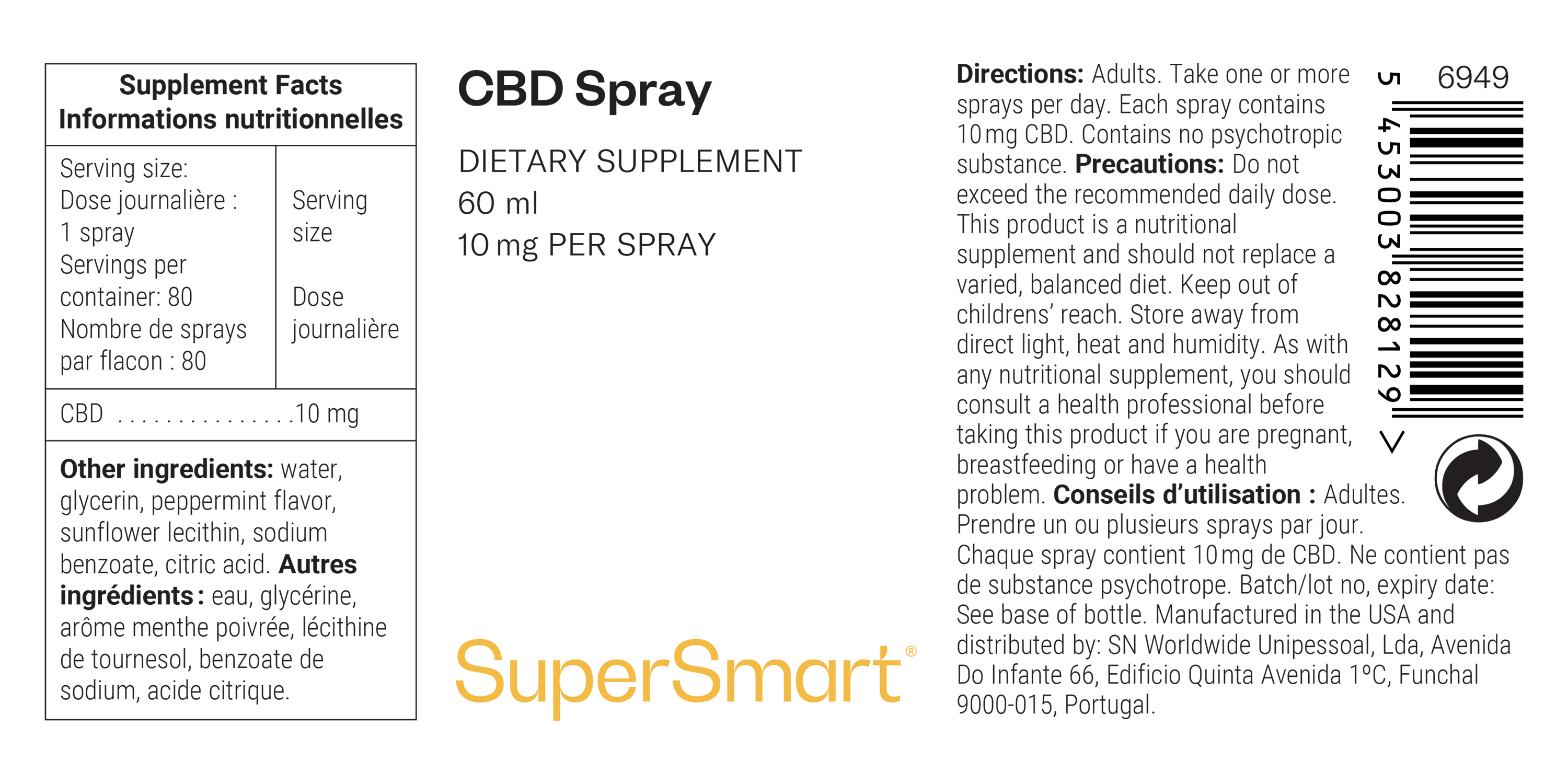 Spray buccal de CBD