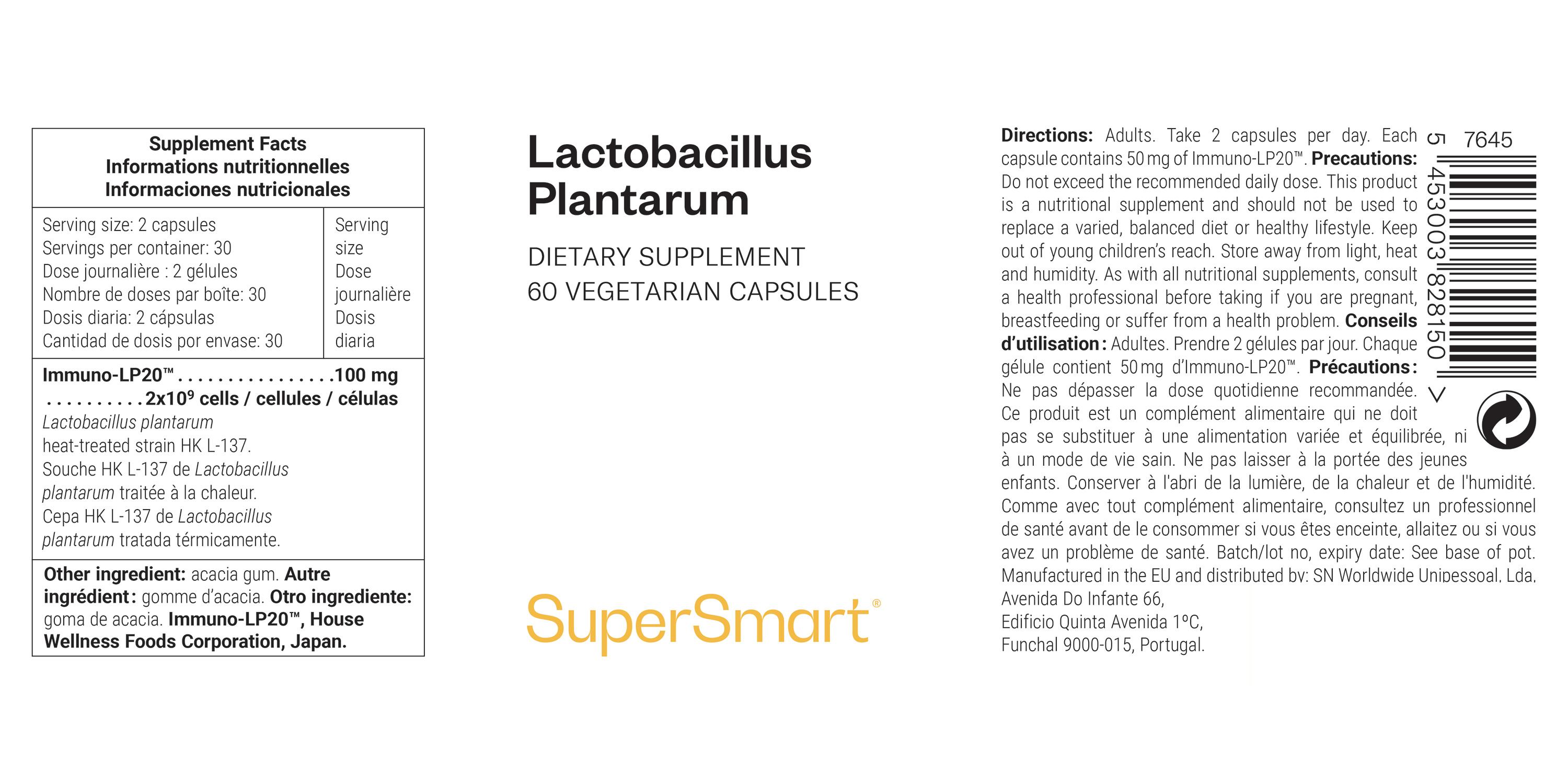 Probiotikum aus Lactobacillus plantarum HK L-137