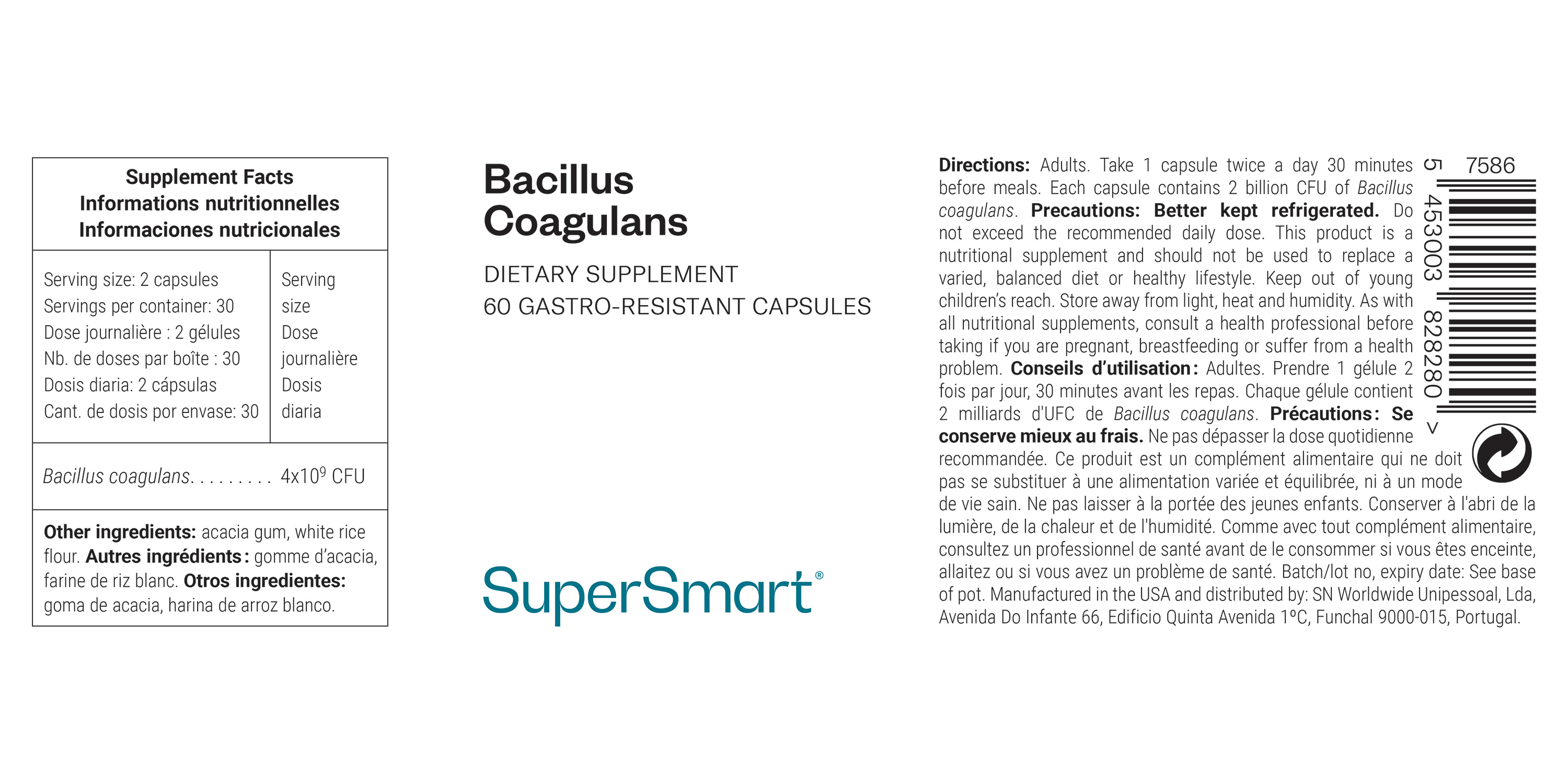 Probiotique Bacillus coagulans