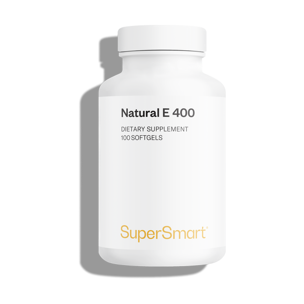 Natural E 400 suplemento alimentar, forma natural de d-alfa tocoferol, vitamina E