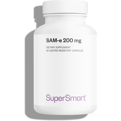 SAM-e suplemento alimentar, S-adenosil-L-metionina que contribui para o bem estar emocional