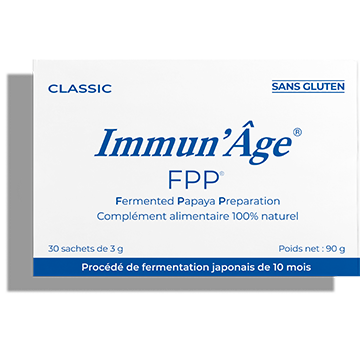 Immun'Âge® suplemento alimentar, preparação de papaia fermentada