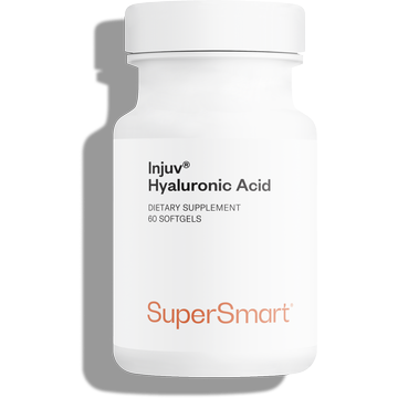 Injuv® Hyaluronic Acid dietary supplement, contributes for skin and joint hydration