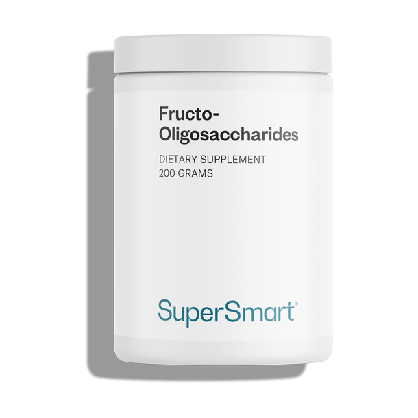 photographie d'un pot du complément de fructo-oligosaccharides 