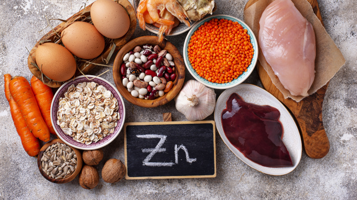 Aliments contenant du zinc, abats, fruits de mer et viande